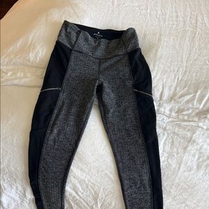 Athleta Charcoal and Black Active Leggings